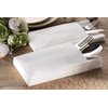 White Dinner Napkins Cloth Like with Built-in Flatware Pocket, Linen-Feel Absorbent Disposable Paper Hand Napkins for Kitchen, Bathroom, Parties, Weddings, Dinners or Events, 16x16 inches, Pack of 50
