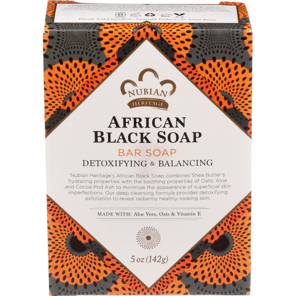 Nubian Heritage Soap Bar, African Black, 5 Ounce