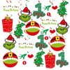 20Pcs Christmas 1st Birthday Hanging Swirls, Xmas Red Green Christmas First Birthday Party Hanging Decor Whirl,Cartoon Ceiling Streamers for Christmas Birthday Party,Guess Who is Turning One