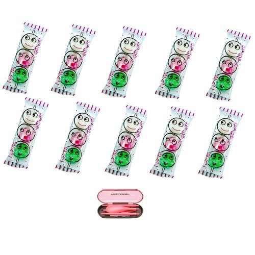 Japanese Dango Food Japanese Mochi Daifuku Sweets 10 Packs including chopsticks