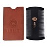 Premium 100% Oxhorn Dual-Action Beard Comb with Genuine Leather Case – the Perfect Beard Grooming Gift for Men by Man & Mane.