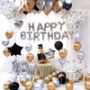 2Pcs Silver Crown Foil Balloons Party Decorations.For Birthday Party Anniversary Supplies