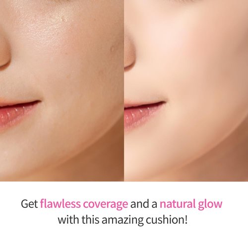 Mesh tight up cushion foundation 02, light beige, Korean cushion foundation, natural coverage, glowing foundation, sweat proof makeup, long lasting foundation, all skin type