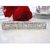 Generic Crystal hair barrette alligator clip bridal clip bridal barrette (Primary color: Gold), 1 Count (Pack of 1)