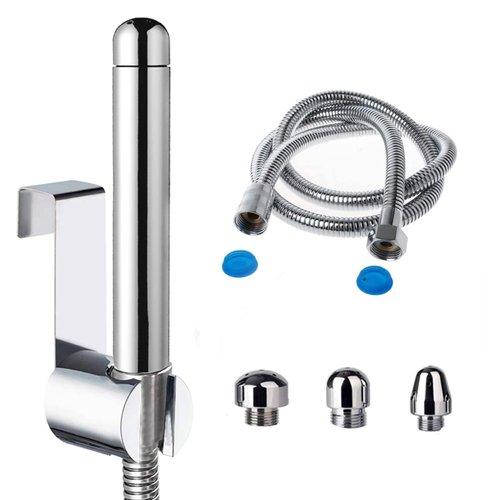 Shower Douche Enema Kit with hook up, Colon Nozzle Cleaner System with 59 inch Shower Hose and 3 Heads for Men Women Cleaning