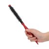 Small Mini Ultra Thin Aluminum Tube Nylon Bristles Styling Brush for Short Hair, Bangs, Beard, Lifting, and Curling (Number 3)