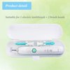 2 Pcs Electric Toothbrush Travel Case, Portable Toothbrush Holder for Oral-B Pro and Other Electric Toothbrush Set by Hovesty (Blue&White)