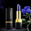 Yeweian 2 Pcs Magic Black Blue Lipstick Set, Shimmer Color Changing Lipstick(Blue Changed into Pink,Black Change into Brick Red),Natural Moisturizing Lip Balm Labiales Magicos Nutritious Lazy Lipstick