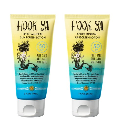 Hawaii Reef Compliant, Non-Nano Mineral Sunscreen 3oz Travel Size, (2) Pack 6oz Total, UVA/UVB Protection, Octinoxate & Oxybenzone Free, No Fragrance, Hawaii and Mexico Approved, Made in USA