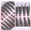Cat Eye Lash Extensions Kit Natural Lashes Clusters Cat Eyelash Extension Natural Cluster Lashes Left&Right Fox Eye Eyelash Cluster Kit with Glue, Tweezers, Brushes 8-16MM 132pcs 11 Pairs by Zegaine