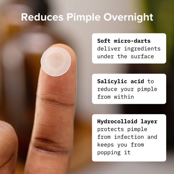 Cardon Prickly Pimple Patches, Spot Acne Treatment for Pimples, Blackheads, Zit Clearing Acne Patches, Salicylic Acid, 1-step Facial Treatment for Blemishes, Razor Bumps, Ingrown Hairs, (9 CT)