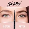 Skone Cosmetics The Original Brow Wand Eyebrow Pencil with Brush - Dual-Sided Retractable Waterproof Long-Lasting Brown Eye Brow Pencils for Women with Sleek Eyebrows - Chocolate for Brunettes
