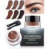 Eyebrows Gel Brow Pomade Set Waterproof, Tinted Brow Gel Cream with Brush, Long lasting High-pigmented 24 Hour, Smudge Proof &Sweat-proof, Eyebrow Pomade Filling & Shaping Brows for Women- Chocolate