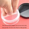 HAHIYO 3Pcs 20ml/0.68oz Plastic Empty Travel Powder Container Small Loose Powder Compact Case Makeup Cosmetic Jar Refillable Powder Box No Leak Powder Holder with Rotatable Sifter and Black Screw Lid