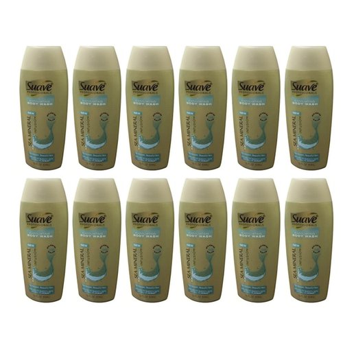 Suave Professionals Sea Mineral Infusion Body Wash Travel Size - 1.8 oz. (Pack of 12)
