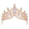 Vofler Crowns for Women, Gold Tiaras - Baroque Medieval Renaissance Crystal Headband for Queen Bride Princess Girl Birthday Festival Halloween Costumes Cosplay Party Wedding Prom Pageant Homecoming