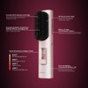Portable Cordless Hair Straightener Comb USB-C Rechargeable, Plasma Ions Hair Brush Hot Heated Comb with Safety Lock for Women Travel Outdoor Camping Lightweight (Pink)