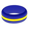FLEX Ring - Womens Mens Blue Silicone Ring - Changeable Color Bands - Many Colors - Safe, Durable, Everyday Wear Wedding Band - 1 Ring - Sizes 4-16