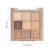 Matte Shimmer Nude Brown Eye Shadow Palette Makeup,Eyeshadow Long Lasting Waterproof Cruelty-Free , 9 Blendable Shades in Smooth Matte and Shimmer Finishes with Gorgeous Pearls for Girls (05#)