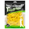 THIODOON Golf tees 3 1/4 inch Less Friction Wood Tees Training for Golfer Professional Natural Wood Golf tees Bulk 100 Count Golfing Tees