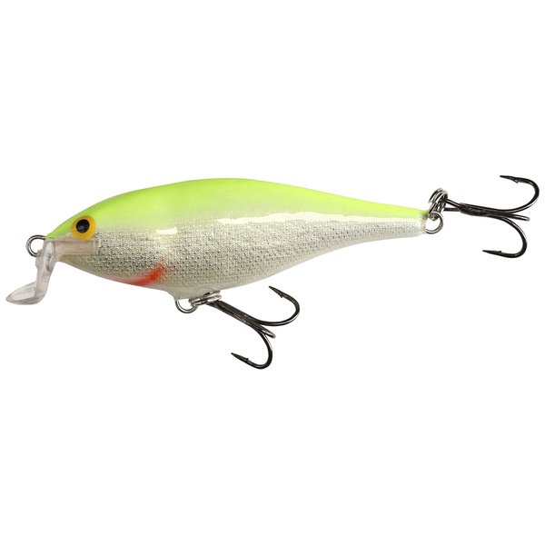 Rapala Shallow Shad Rap 07 Fishing lure, 2.75-Inch, Silver Fluorescent Chartreuse