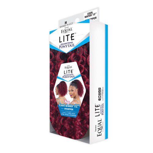 FreeTress Equal Drawstring Ponytail Lite Cool Water 12" (1B)