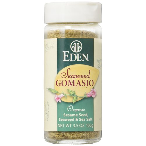 Organic Seaweed Gomasio - Sesame Seeds Seaweed & Sea Salt 3.5 Ounce (100 Grams) Jar