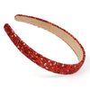 Glitter Headbands for Girls Women Non Slip Fancy Girls Headband, Sparkle Kids Headbands Cute Head Band for Girl’s Hair, Girls Hair Accessories for Birthday Party Favors, Christmas Red Sequin Headband
