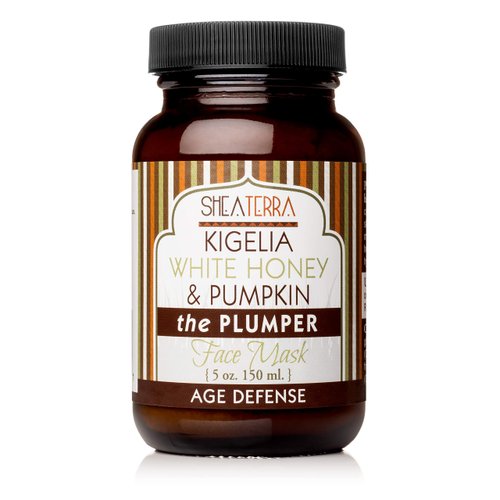 Shea Terra Kigelia Age Defense Collection - Plumping Face Mask | Natural, Anti-Aging, Brightening Face Mask with White Honey & Pumpkin to Hydrate Skin Cells for Soft Glowing Skin– 5oz