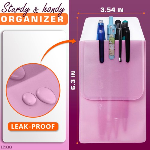 6Pcs Multicolor Pen Pencil Case - Shirt Pocket Protectors for Pens and Pencils Multi Pen Organizer Pocket Pen Holder Pocket Organizer Pouch - Home Office Pencil Holder Pocket Protector Pencil Pouch