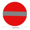 Oudain Cars Birthday Party Supplies Racing Party Decorations Round Racing Tablecloth Checkered Flag Table Covers Road Plastic Table Cloth, 1950s Disco Dancing Party Tablecloth (Red,3 Pcs)