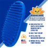 Bodhi Dog Shampoo Brush | Pet Shower & Bath Supplies for Cats & Dogs | Dog Bath Brush for Dog Grooming | Long & Short Hair Dog Scrubber for Bath | Quality Dog Wash Brush (Shampoo Bundle, Blue)