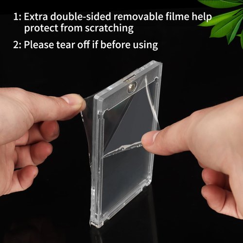 JODSSXI 35PT One Touch Magnetic Card Holder, Protect & Display Your Collection,Easy Access, Pack 5