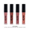 Klara Cosmetics The Nudes Lip Kit - Kiss Proof Liquid Lipsticks - Matte Lipstick for Women - Versatile Nude Lipstick Set for All-Day Wear - 4 pc
