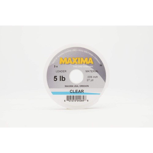 Maxima Fishing Line Leader Wheel, Clear, 5-Pound, 27-Yard