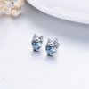 JUSTKIDSTOY Hypoallergenic Cat Earrings 925 Sterling Silver Cute Animal Kitten Stud Earrings Stocking Stuffers cat Jewelry Gifts for Women Girls Pet Lover