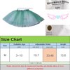 Little Girl Tutu Skirt A Line 7 Layers Tulle Skirt Party Princess Dance Tutus for Girls (3T -10T) Black