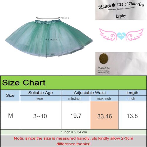 Little Girl Tutu Skirt A Line 7 Layers Tulle Skirt Party Princess Dance Tutus for Girls (3T -10T) Black
