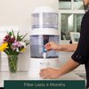Fluoride And Chlorine Replacement Filter Gravity Water System, Alkaline and Adds Minerals