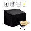 TJFU Outdoor Bench Cover,Waterproof Patio Furniture Covers Patio Loveseat Cover Durable Patio Chair Cover (52.8" x 26" x 35"(L x W x H),Black)