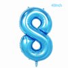 40inch Numbers Airplane Balloon 8 Blue，Airplane 8th Birthday Party Decorations Balloons，Airplane Balloons for 8th Birthday，Kids Airplane Birthday Party Decorations Supplies (Blue airplane number 8)