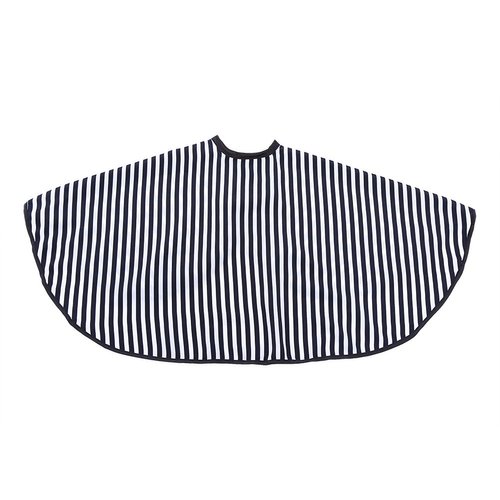 Soft Cloth Hair Cutting Barber Cape Salon Gown Bib, Apron Vertical Stripes Short Hair Cutting Cape Short Barber Cape, Adult/Kids for Barbershop