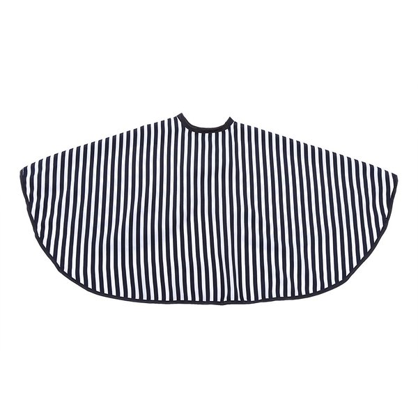 Soft Cloth Hair Cutting Barber Cape Salon Gown Bib, Apron Vertical Stripes Short Hair Cutting Cape Short Barber Cape, Adult/Kids for Barbershop