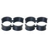 DGBRSM 4PCS Bicycle Handlebar Rubber Gasket Handlebar Stem Shim Spacer Adapters Bike Stem for Road Mountain Bikes Fits 22.2/25.4 mm to 31.8 mm Bike Stem
