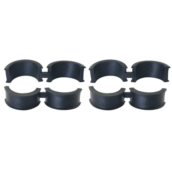 DGBRSM 4PCS Bicycle Handlebar Rubber Gasket Handlebar Stem Shim Spacer Adapters Bike Stem for Road Mountain Bikes Fits 22.2/25.4 mm to 31.8 mm Bike Stem