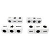 Ahoper Left Right Center Dice Only 12 Dices Left Right Center Dice Game Prime Dice Only（ six Sided ，16mm Standard Size, Easy to Grip）