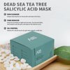 ANAI RUI Dead Sea Mud Mask with Tea Tree Oil & Salicylic Acid, Charcoal, Blackhead Remover, Pore Cleanser, Great for Acne-Prone Oily Skin, Detox Acne Face Mask for Women and Men