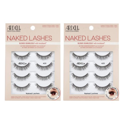 Ardell Strip Lashes Naked Lashes #420, 4 Pairs x 2-Pack