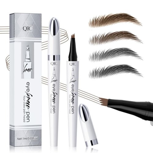 Microblading Eyebrow Pencil, Eye Brow Pencils for Women Brown, 3D Waterproof Eyebrow Pen, Eye Brow Pencils for Women,Natural Brow Eyebrow Pen(Gray)