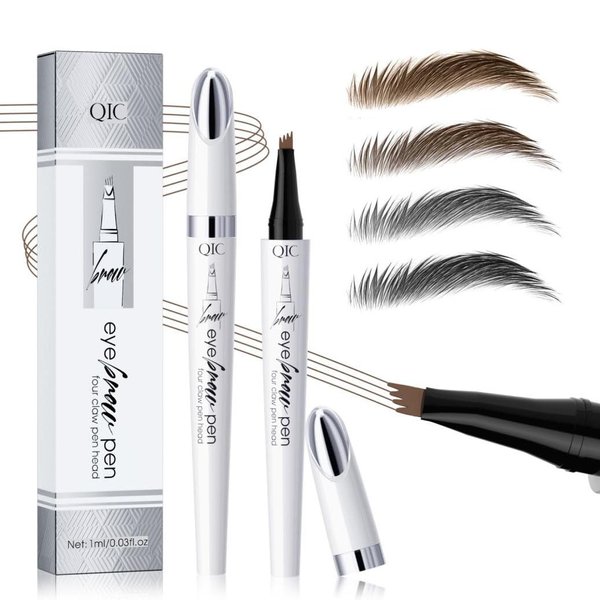 Microblading Eyebrow Pencil, Eye Brow Pencils for Women Brown, 3D Waterproof Eyebrow Pen, Eye Brow Pencils for Women,Natural Brow Eyebrow Pen(Gray)